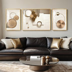 Extra Large Modern Luxury Gold Framed Wall Art by Cuspin