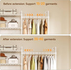 ONBRILL L7 Wall Mounted Industrial Pipe Clothing Rack – Heavy Duty Modular - Image 4