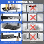 2-Tier Wall-Mounted Towel Rack - Image 5