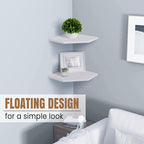 Fun Memories Corner Shelf Wall Mount, Floating Corner Shelves, Rustic Wood Wall - Image 7
