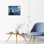 Van Gogh Canvas Wall Art: Starry Night Landscape Painting Picture Reproduction - Image 4