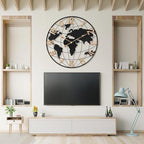 36 Inch Extra Giant Oversized Black Metal Wall Clock, Large Modern Decorative - Image 4