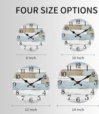 KECYET Wall Clock Battery Operated 10 Inch Silent Non Ticking Coastal Design - Image 2