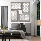 Wocred Set of 2 Rectangular Wall Mirror, Gorgeous Rustic Farmhouse Accent Mirror - Image 5