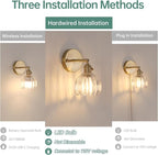 Shenmoyl Vintage Wall Sconces Set of 2 - Image 2