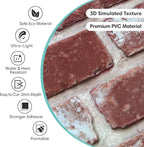 Commomy 3D Peel and Stick Brick Tiles - Image 4