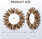 Honiway Boho Wall Decor 12 inch Decorative Mirror - Image 6