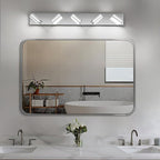 Modern LED Bathroom Lights Fixtures 5-Light, Stainless Steel Chrome Acrylic - Image 7