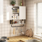 RUSTOWN Fluted Bathroom Wall Cabinet - Image 5