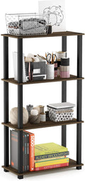 Furinno TURN-S-TUBE Storage Shelves, 4-Tier Book Shelf, Corner Shelf, Toolless by Furinno-FitsYourSpaceFitsYourBudget