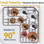 YASONIC Shower Caddy Corner, No Drilling Shower Organizer Corner - Image 3