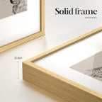 Framed Coastal Wall Art for Living Room, 6 Piece Neutral Black Beige Modern - Image 6