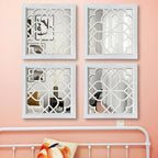 ZEXUIRU 4 Set. Rustic Wall Mirrors - Image 4