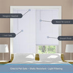 LOTUS & WINDOWARE Cordless Mini Blind, Window Blinds - Image 3