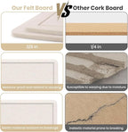 Bulletin Board - 35 x 17.5 inches Decorative Felt Pin Board - Cork Board - Image 5