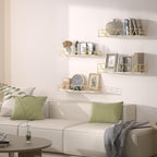 Amaoot Floating Shelves Set of 3, Home Wood Wall Shelf, Farmhouse Shelf - Image 2