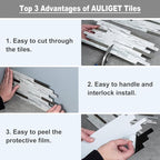 AULIGET 20 Sheets Faux Stone Peel and Stick Backsplash - Image 4