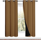 NICETOWN Full Shade Curtain Panels, Pair of Thermal Insulated & Energy by NICETOWN