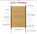 5ft H x 3.2ft W No Dig Enclo Fairmont Cedar Wood Privacy Screen, Great to Hide - Image 5