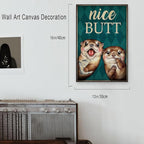 DIHSIEG Inspirational Canvas Wall Art funny bathroom wall art Print Poster - Image 2