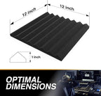 12 Pack Self-Adhesive Acoustic Panels 1 X 12 X 12 Inches - Image 2