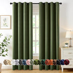 MIULEE Blackout Curtains for Bedroom Living Room 2 Panels, Thermal Insulated by MIULEE