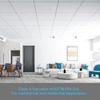 Art3d PVC Drop Ceiling Tiles in White - Image 3