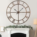 48 Inch Large Wall Clock for Living Room Decor – Easy-Assembly Silent by WallClockDecor