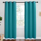 NICETOWN Room Darkening Curtains 78 inch Length 2 Panels, Peacock Teal by NICETOWN