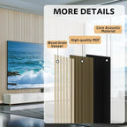 RITOLLO 4 Pack Wood Panels for Wall, 47.2"×23.6" Wood Slat Acoustic Panels for - Image 3