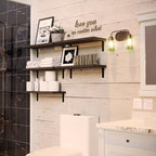 RICHER HOUSE Floating Shelves for Wall Décor, Rustic Wood Wall Mounted Shelves - Image 6