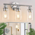 Zarbitta 3-Light Bathroom Light Fixtures, Chrome Bathroom Wall Light by Zarbitta