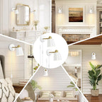 Lomoky Dimmable Wall Sconces Set of 2, Adjustable Angle Wall Lights - Image 7