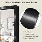 Koonmi Black Mirrors for Wall, 30x30 Inch Bathroom Mirror, Rectangular Wall - Image 4
