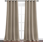 NICETOWN Taupe Blackout Curtains 120" Long - Image 2