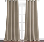 NICETOWN Taupe Blackout Curtains 90" Long - Image 2