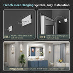 60x36 LED Bathroom Mirror with Lights, Backlit and Front Lit Anti-Fog Lighted - Image 9