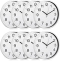 Inbagi 8 Pcs Wall Clock Large Silent Battery Operated Wall Clocks Modern Non by Inbagi