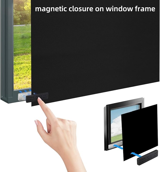 BirdNest Blackout Blind Accessory, 12Pair Curtain Magnets Closure - Image 5