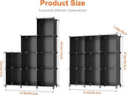 HOMIDEC Closet Organizers and Storage, 9 Cube Storage Organizer, Portable - Image 3