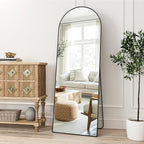 Dewfig Arched Full Length Mirror, Full Body Mirrors - Image 2