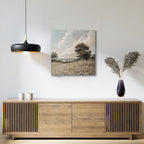 JolyWell Hand-Painted Vintage Canvas Wall Art, Landscape Wall Painting Prints - Image 2