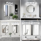 IZORRO LED Modern Bathroom Lights Fixtures, Chrome Acrylic Wall Lighting - Image 8
