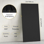 TONOR 4 Pack Large Acoustic Panels, 47.2" X 23.6" X 0.35" Acoustical Wall Panel - Image 2