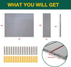 Yuzzy Slat Wall Paneling 4 x 4ft, Garage Slatwall Panel Wall Storage Systems - Image 4