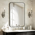 BEAUTYPEAK 24" x 36" Rectangular Aluminum Alloy Frame Wall Mounted Bathroom by BEAUTYPEAK