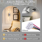 camuucci Battery Operated Wall Sconces Set of 2 Rechargeable Battery Powered - Image 3