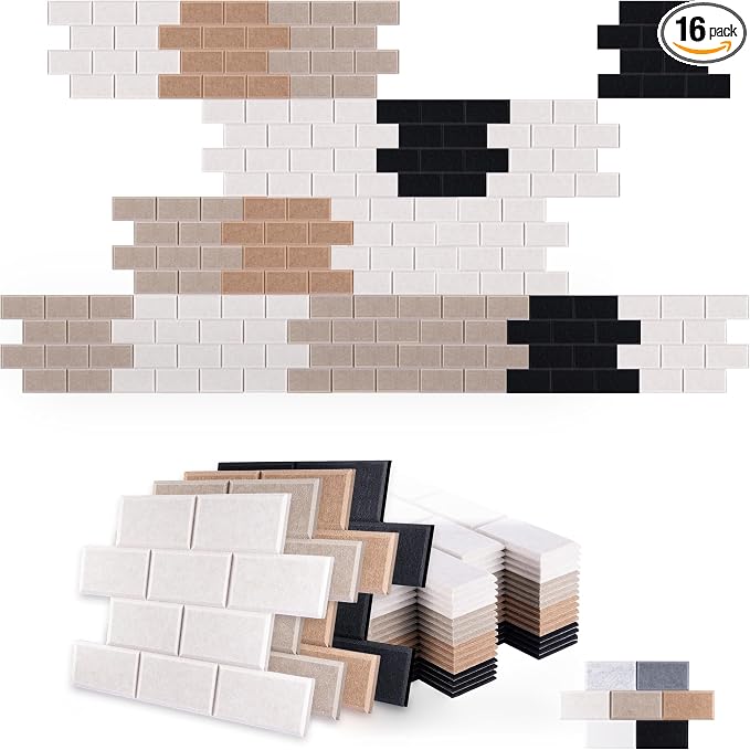 WoveN SounD Brick Acoustic Wall Panels Seamless Visual, High Density, Sound by WovenSound