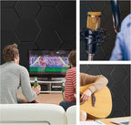 15 Pack Hexagon Self-Adhesive Sound Proof Foam Panels - Image 7