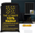RUseeN Portable Blackout Shades Travel Window Blackout Curtains, 100% Blackout by RUseeN